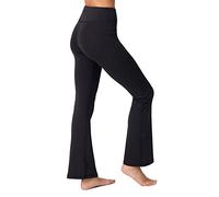 LOS OJOS Corte de Bote Leggings, Negro, XL para Mujer