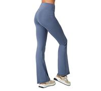 LOS OJOS Pantalones de Yoga para Mujer, Cintura Alta, Entrenamiento, Bootleg y Yoga, con Control de Abdomen, Gris Oscuro, M
