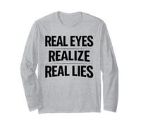 Los Ojos Reales se Dan Cuenta de mentiras Reales Conciencia Verdad Pensador crítico Manga Larga