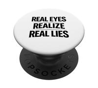 Los Ojos Reales se Dan Cuenta de mentiras Reales Conciencia Verdad Pensador crítico PopSockets PopGrip Adhesivo