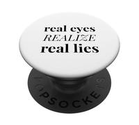 Los Ojos Reales se Dan Cuenta de mentiras Reales (Declaración de Humedad) PopSockets PopGrip Adhesivo