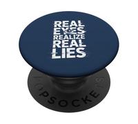 Los Ojos Reales se Dan Cuenta de mentiras Reales PopSockets PopGrip Adhesivo