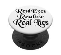 Los Ojos Reales se Dan Cuenta de mentiras Reales PopSockets PopGrip Adhesivo