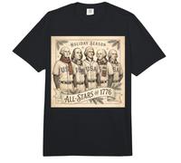 Los Padres Fundadores Béisbol Holiday All-Stars 1776 American Comfort Colors Adult Heavyweight T-Shirt