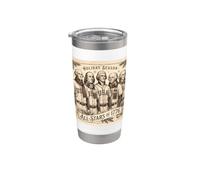 Los Padres Fundadores Béisbol Holiday All-Stars 1776 American Vaso térmico de acero inoxidable de doble pared