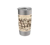 Los Padres Fundadores Béisbol Holiday All-Stars 1776 American Vaso térmico de acero inoxidable de doble pared