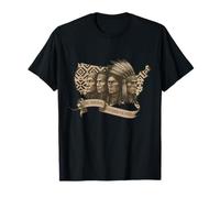 Los Padres Fundadores Originales Jefes Nativos Americanos Vintage Camiseta