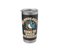Los pájaros se ven a sí mismos, divertido regalo para observadores de aves y la naturaleza Vaso térmico de acero inoxidable de doble pared