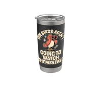Los pájaros se ven a sí mismos, divertido regalo para observadores de aves y la naturaleza Vaso térmico de acero inoxidable de doble pared