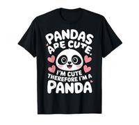 Los pandas panda son lindos, yo soy lindo, por lo tanto, soy un panda Camiseta