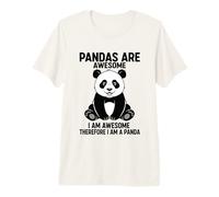 Los Pandas Son Impresionantes Soy Impresionante por lo Tanto, Soy un Panda Camiseta Premium