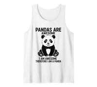 Los Pandas Son Impresionantes Soy Impresionante por lo Tanto, Soy un Panda Camiseta sin Mangas