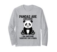Los Pandas Son Impresionantes Soy Impresionante por lo Tanto, Soy un Panda Manga Larga