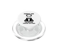Los Pandas Son Impresionantes Soy Impresionante por lo Tanto, Soy un Panda PopSockets PopGrip para MagSafe