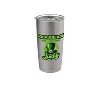 Los panes de soda del día de San Patricio hacen que todos los días se sientan Vaso térmico de acero inoxidable de doble pared