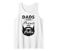 Los papás con barba son mejores graciosos Día del Padre Camiseta sin Mangas
