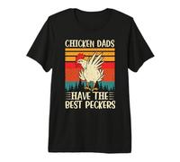 Los papás Pollitos Tienen Las Mejores pollas, Divertida Chica de Granja Camiseta Premium