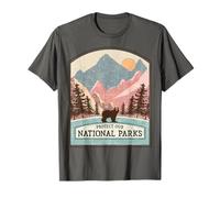 Los parques nacionales protegen nuestro hermoso gráfico de oso salvaje Camiseta