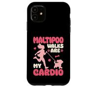 Los Paseos por Maltipoo Son mis mamás de Perros cardiovasculares Maltipoo Carcasa para iPhone 11