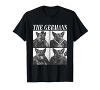 Los pastores alemanes Músicos Perros Rock Emo Punk Band Camiseta