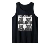 Los pastores alemanes Músicos Perros Rock Emo Punk Band Camiseta sin Mangas
