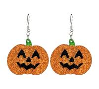 Los pendientes de doble hélice atraen las miradas en este Halloween con encantadores pendientes que reflejan el espíritu de la joya de anillo, talla única, Plástico, Sin piedra preciosa