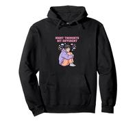 Los Pensamientos nocturnos golpean Diferentes diseños mentales de Pensamiento excesivo Sudadera con Capucha