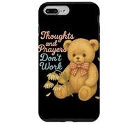 Los Pensamientos y Las oraciones no Funcionan Oso Triste Humor Oscuro Carcasa para iPhone 7 Plus/8 Plus