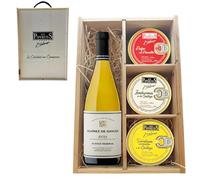 LOS PEPERETES Caja Regalo Gourmet Marisco Gallego + Vino Blanco Remírez de Ganuza | Pulpo al Pimentón ×2 · Zamburiñas ×2 · Sardinillas a la Gallega ×2 | Conservas Premium Artesanales