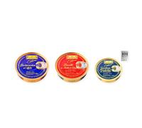 los peperetes conservas Berberechos Ajillo, Bonito Aceite Oliva y Sardinillas Aceite Oliva pack 3 latas 3 piezas