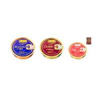 los peperetes conservas Berberechos Ajillo, Centollo Natural y Pulpo Pimentón pack 3 latas 3 piezas