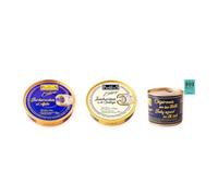 los peperetes conservas Berberechos Ajillo, Zamburiñas Gallega y Chipirones Tinta 460g pack 3 latas 3 piezas