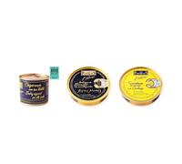 los peperetes conservas Chipirones Tinta 460g, Ventresca Bonito Mantequilla y Sardinillas Gallega pack 3 latas