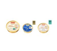 los peperetes conservas Mejillones Escabeche 10-12, Navajas Ajillo y Ostras Escabeche pack 3 latas