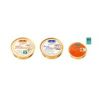 los peperetes conservas Mejillones Escabeche 10-12, Navajas Natural y Caviar Erizo pack 3 latas