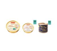 los peperetes conservas Mejillones Escabeche 10-12, Ostras Escabeche y Chipirones Tinta 460g pack 3 latas