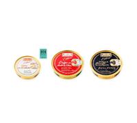 los peperetes conservas Ostras Escabeche, Pulpo Aceite Oliva y Ventresca Bonito Mantequilla pack 3 latas 3 piezas