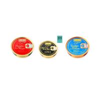 los peperetes conservas Percebes Rías Gallegas, Chipirones Tinta 120g y Sardinillas Escabeche pack 3 latas