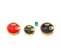 los peperetes conservas Percebes Rías Gallegas, Chipirones Tinta 120g y Ventresca Bonito Mantequilla pack 3 latas 3 piezas
