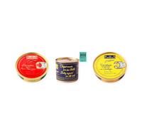 los peperetes conservas Percebes Rías Gallegas, Chipirones Tinta 460g y Sardinillas Gallega pack 3 latas