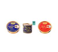 los peperetes conservas Sardinillas Picantes, Chipirones Tinta 460g y Bonito Aceite Oliva pack 3 latas 3 piezas
