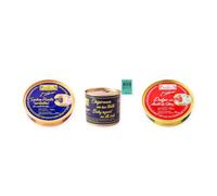 los peperetes conservas Sardinillas Picantes, Chipirones Tinta 460g y Pulpo Aceite Oliva pack 3 latas