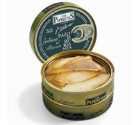 LOS PEPERETES Lubina al Albariño Pazo Rubiales 120 g | Conserva Gourmet Gallega | Pescado Blanco del Atlántico en Salsa de Vino Albariño | Elaboración Artesanal | Maridaje con Vino Pazo Rubiales