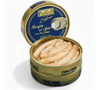 LOS PEPERETES Navajas al Ajillo 120 g | Lata Marisco Gallego Gourmet | Elaboración Artesanal | Conserva Premium con Aceite de Oliva, Ajo y Guindilla | Sabor Tradicional de Galicia