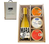 LOS PEPERETES Pack Deluxe Marisco Gallego con Vino Godello | Caviar de Erizo ×2 · Navajas al Natural ×2 · Percebes ×2 | Lote Exclusivo Gourmet