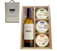 LOS PEPERETES Pack Gourmet Marisco Gallego con Albariño Pazo Señorans | Berberechos ×2 · Navajas ×2 · Mejillones en Escabeche ×2 | Selección Delicatessen