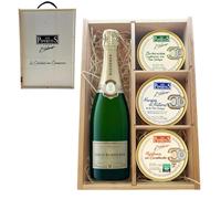 LOS PEPERETES Pack Gourmet Marisco Gallego con Champagne Roederer | Berberechos ×2 · Navajas ×2 · Mejillones Escabeche ×2 | Selección Delicatessen Premium
