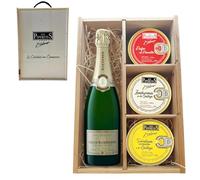 LOS PEPERETES Pack Gourmet Marisco Gallego con Champagne Roederer | Pulpo al Pimentón ×2 · Zamburiñas ×2 · Sardinillas a la Gallega ×2 | Lote Delicatessen Premium