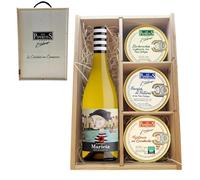 LOS PEPERETES Pack Gourmet Marisco Gallego con Vino Marieta | Berberechos ×2 · Navajas ×2 · Mejillones Escabeche ×2 | Selección Delicatessen Gourmet
