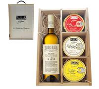 LOS PEPERETES Pack Gourmet Marisco Gallego con Vino Terras Gauda | Pulpo al Pimentón ×2 · Zamburiñas ×2 · Sardinillas a la Gallega ×2 | Lote Delicatessen Premium